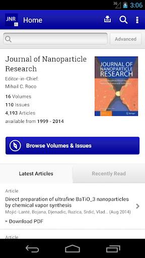 J of Nanoparticle Research