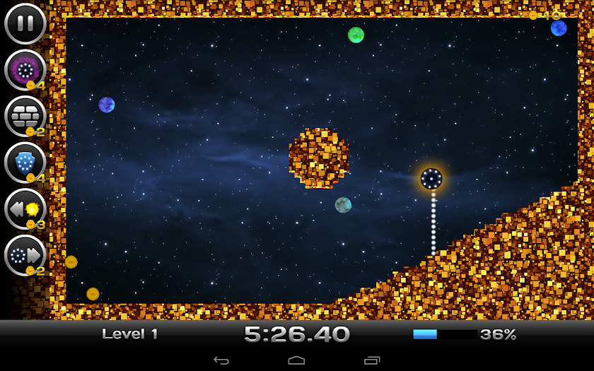 Space Xonix Gold Screen 2