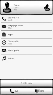 exDialer FrameBlack White Skin - screenshot thumbnail
