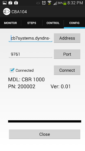 CBA 104 Load Bank Control App