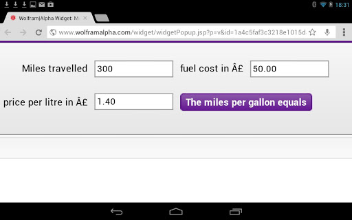 MPG Fuel Converter Calculator