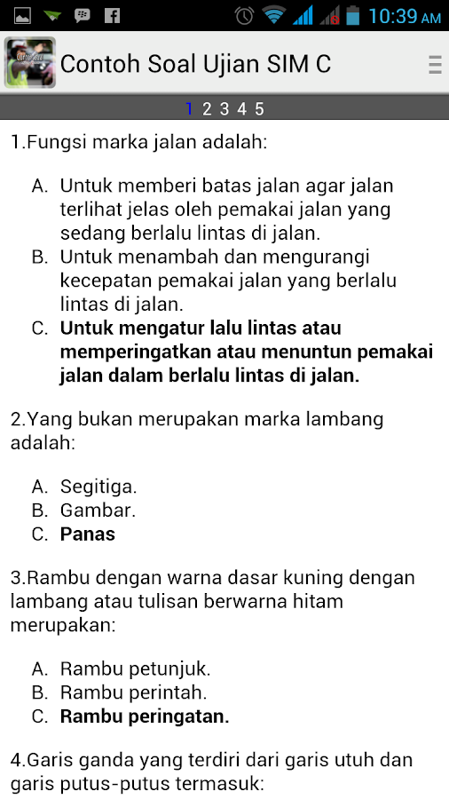 Contoh Soal Ujian SIM - Android Apps on Google Play