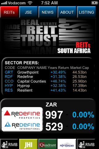 【免費財經App】REITs South Africa-APP點子