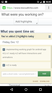 RescueTime Time Management Screenshot