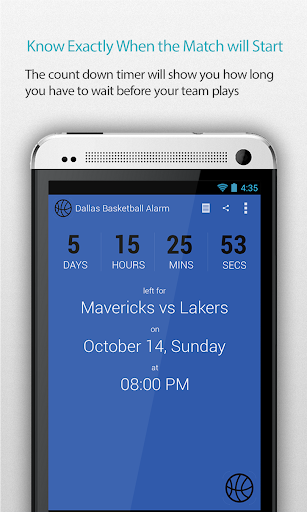 Dallas Basketball Alarm Pro