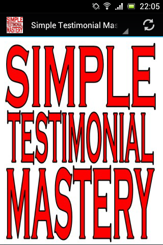 Android application Simple Testimonial Mastery PRO screenshort