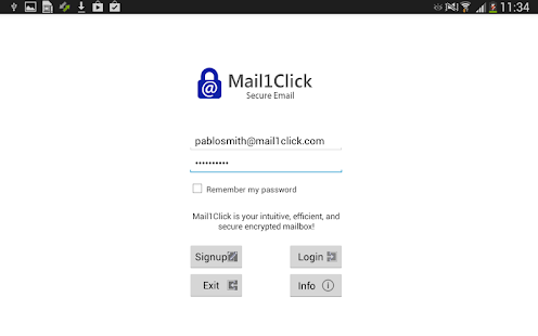 Mail1Click - Secure Mail