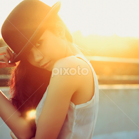 my hat by Bibing Nginguk - People Portraits of Women