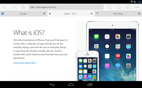 Key for iOS 7 Browser