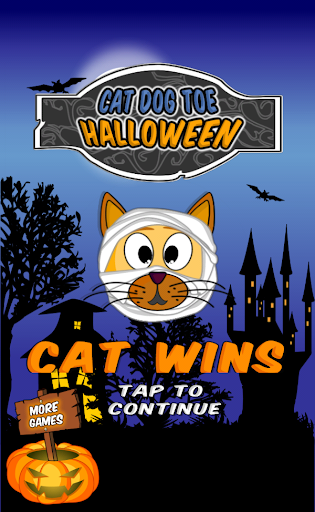 【免費棋類遊戲App】Cat Dog Toe Halloween-APP點子