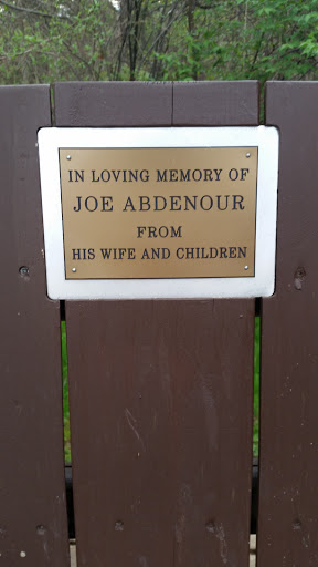 Joe Abdenour Memorial Bench