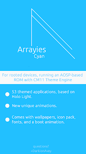 Screenshot Arrayies Cyan CM12/11 theme vBB-wi.1