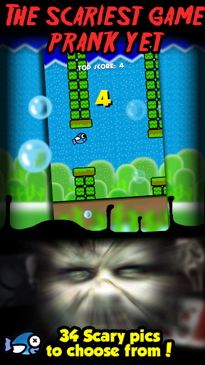 【免費動作App】Scary Fish - Flappy Game Prank-APP點子