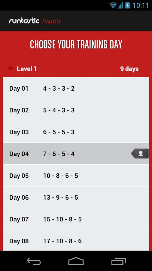    Runtastic Squats Workout PRO- screenshot  