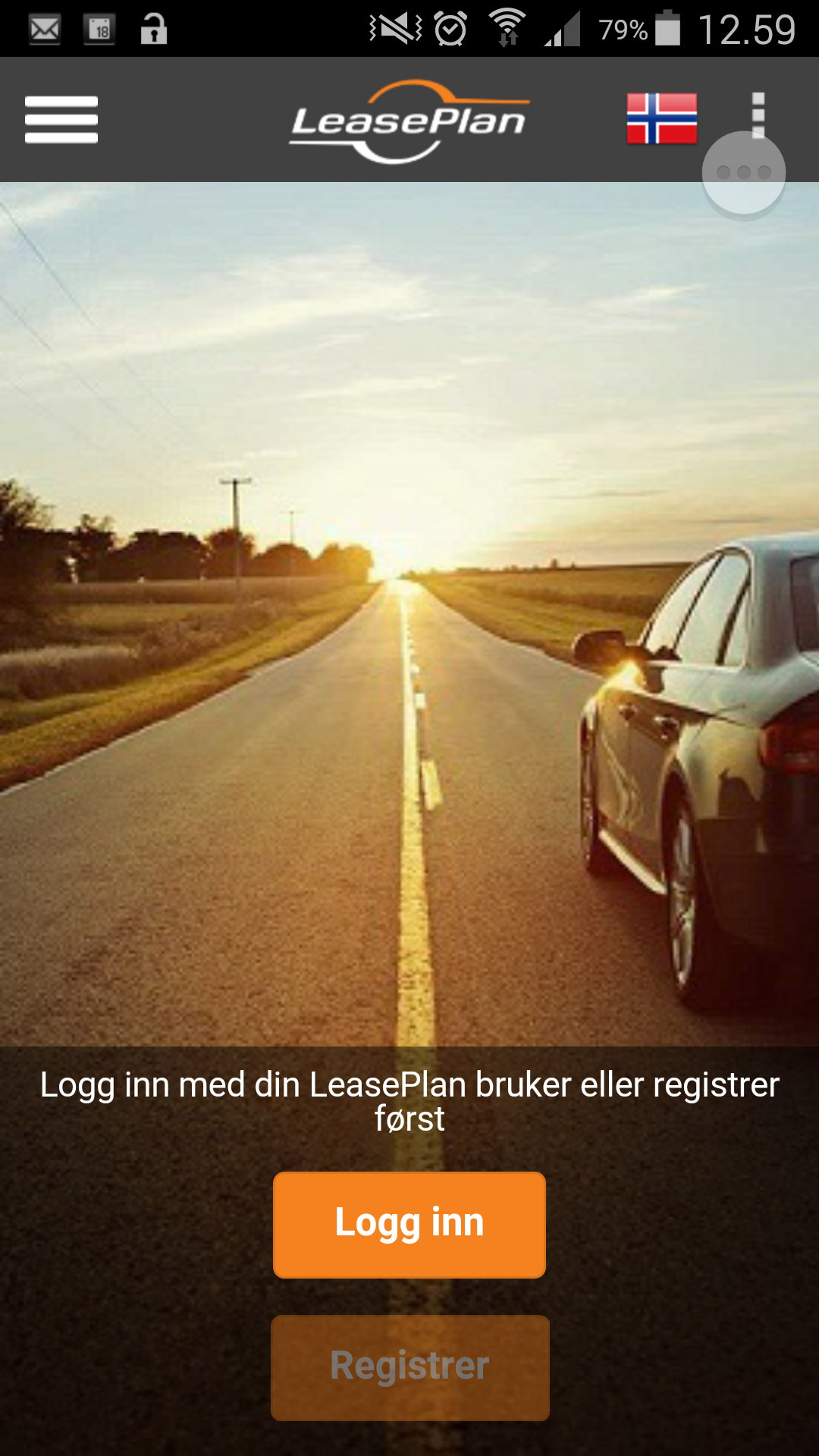 Android application LeasePlan Norge screenshort