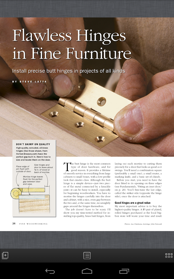 Fine Woodworking Magazine - Android Apps on Google Play