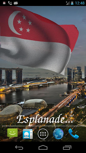 免費下載個人化APP|3D Singapore Flag LWP + app開箱文|APP開箱王