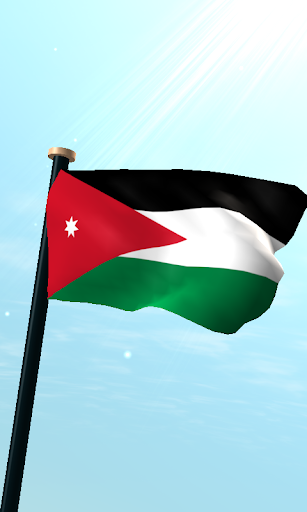 約旦旗3D動態桌布