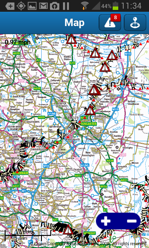 Android application e-canalmapp North east screenshort