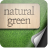 Natural Green Atom theme mobile app icon