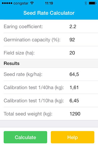 Seed Rate Calculator