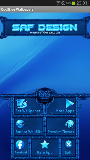 【免費個人化App】Cool Blue GO Launcher Theme-APP點子