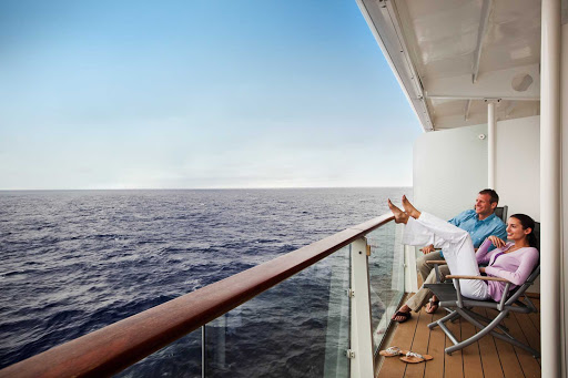 Savor quietude and create special memories on your own private balcony on board Celebrity Solstice.