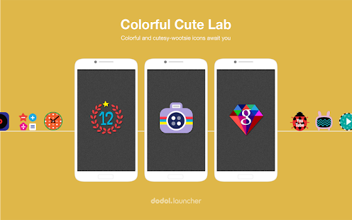Colorful Cute Lab Dodol Theme