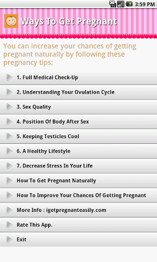 Ways To Get Pregnant