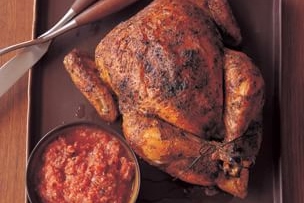 Roasted Chili-Spiced Chicken with Pumpkin Seed Sauce
