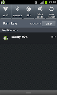   show battery percentage- screenshot thumbnail   
