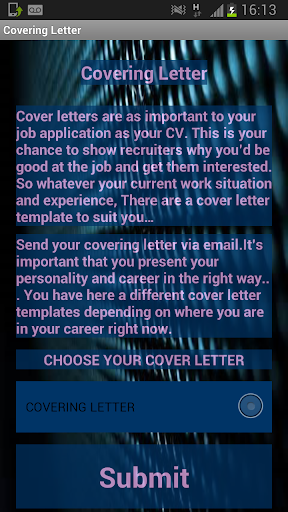 Covering Letter