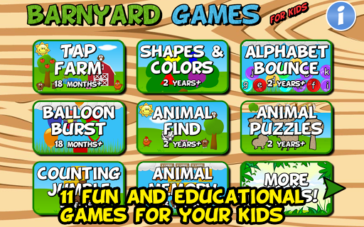 Barnyard Games For Kids Free