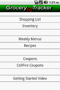 Grocery Tracker Shopping List