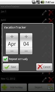 Vacation Tracker Screenshots 5