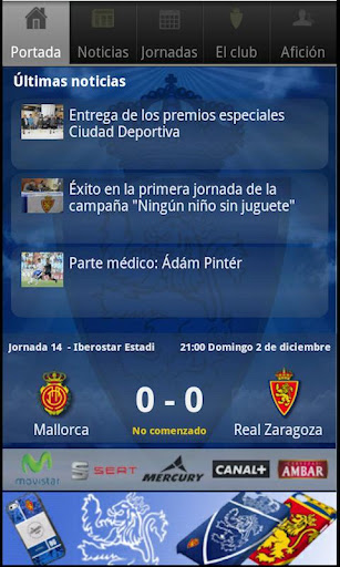 Real Zaragoza SAD app