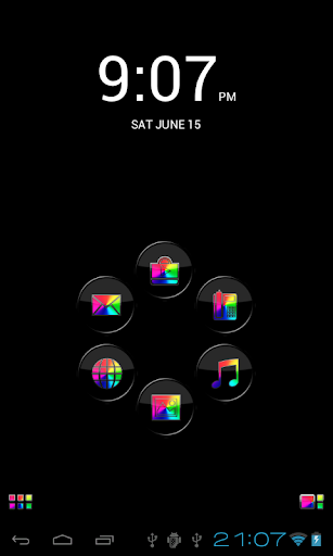 Smart Launcher theme rainbow