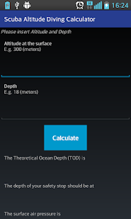 Scuba Altitude Diving Calc - náhled