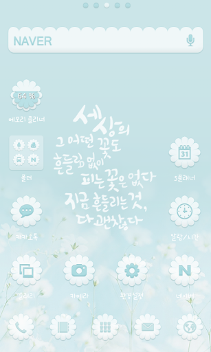 New flower Dodol Luncher Theme