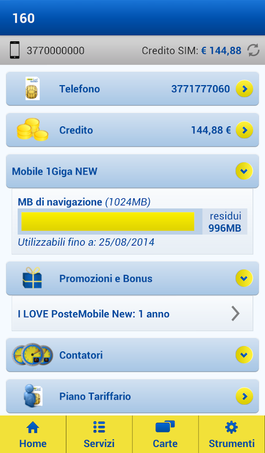 Migliori App e Widget per controllare il Piano Tariffario di Wind, TIM,  Tre, Vodafone e altri operatori