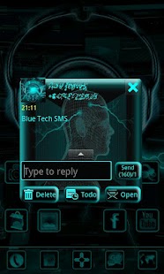 download Blue Tech GO SMS Pro free