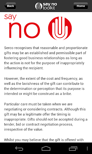 The Serco Say No Toolkit