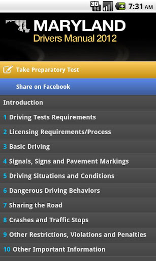 【免費教育App】Maryland Drivers Manual-APP點子