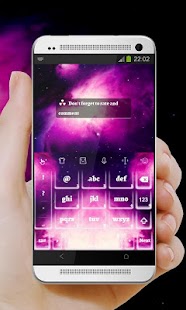Purple Galaxies TouchPal Theme Screenshots 4