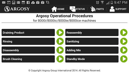 Argosy 8000i Training App