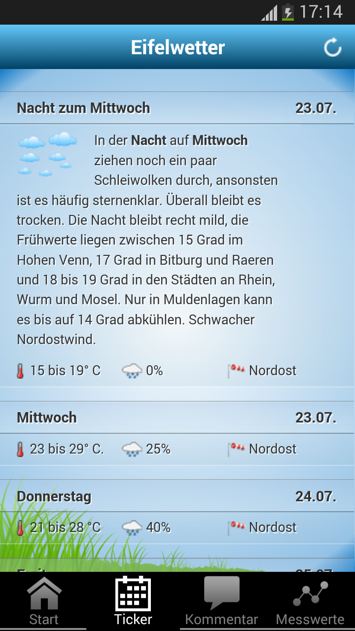 Eifelwetter Screen 3