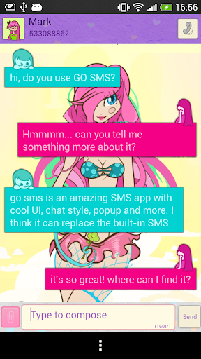 GO SMS Manga Theme