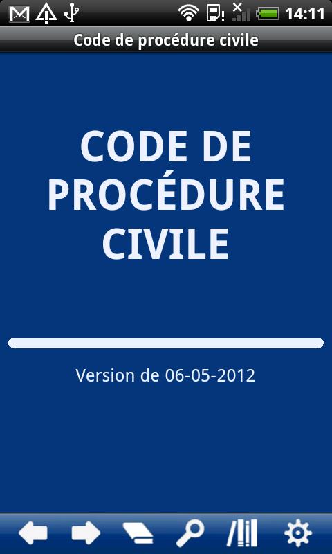 French Civil Procedure Code Screen 1