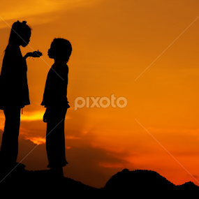 with my sister by Djeff Act - Babies & Children Children Candids