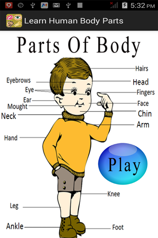 Learn Human Body Parts